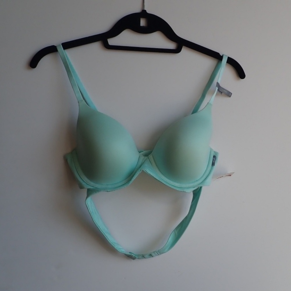 NWT Aerie 34C Sunnie Blue Teal Bra Two Back Straps